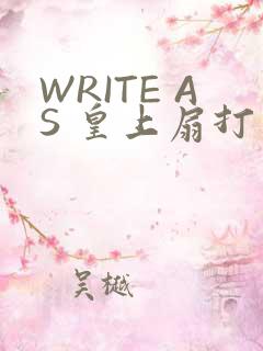 WRITE AS 皇上扇打