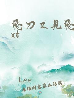 飞刀又见飞刀txt