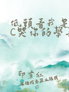 低头看我是怎么C哭你的学长
