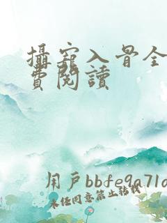 摄宠入骨全文免费阅读