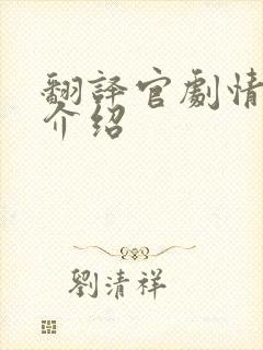 翻译官剧情分集介绍