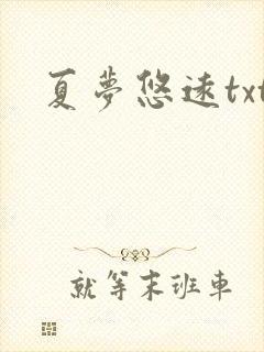 夏梦悠远txt