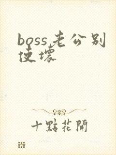 boss老公别使坏