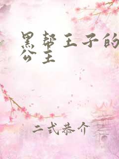 黑帮王子的淘气公主