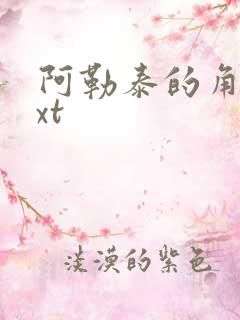 阿勒泰的角落txt