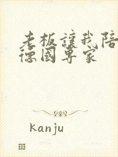 老板让我陪两个德国专家