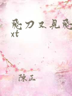 飞刀又见飞刀txt