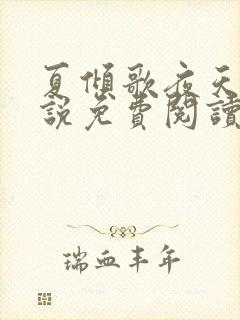 夏倾歌夜天承小说免费阅读