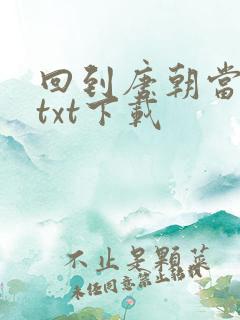 回到唐朝当皇帝txt下载
