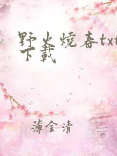 野火烧春txt下载