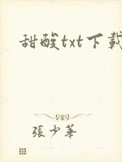 甜酸txt下载