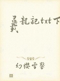 寻龙记txt下载