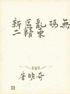 新区乱码无人区二精东