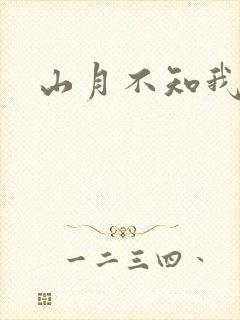 山月不知我心事