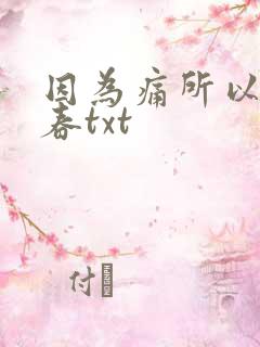 因为痛所以叫青春txt