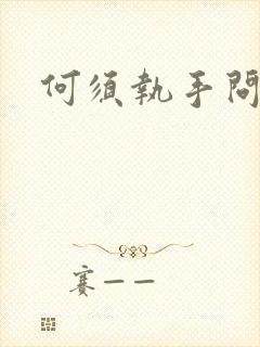 何须执手问年华