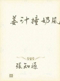 姜汁撞奶风星子