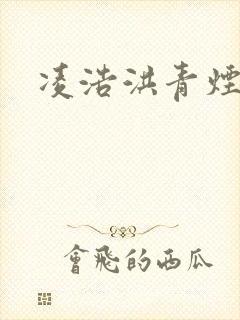 凌浩洪青烟小说