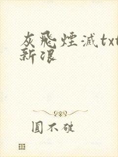 灰飞烟灭txt新浪