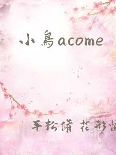 小鸟acome