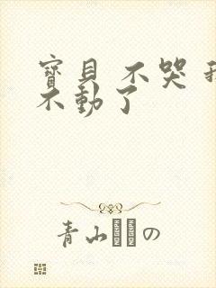 宝贝 不哭 我不动了