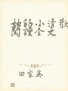 她的小清欢免费阅读全文