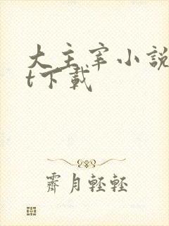 大主宰小说txt下载