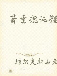 萧云混沌体小说