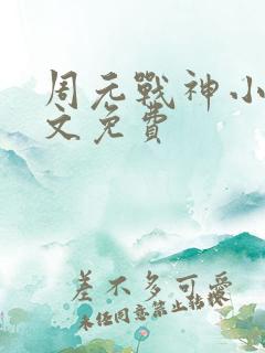 周元战神小说全文免费