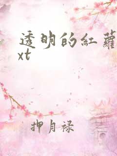 透明的红萝卜txt