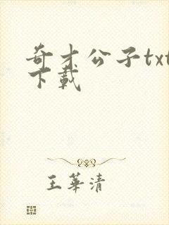 奇才公子txt下载