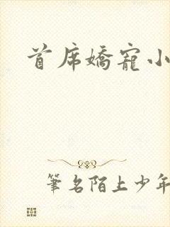 首席娇宠小情人