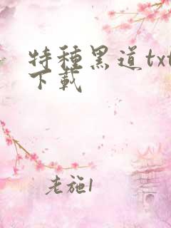 特种黑道txt下载