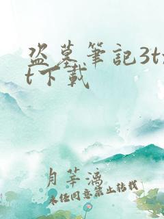 盗墓笔记3txt下载