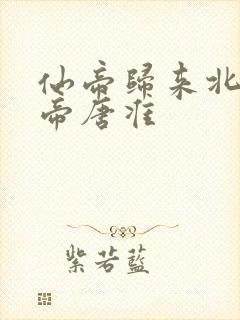 仙帝归来北斗仙帝唐准