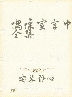 偶像宣言中文版全集