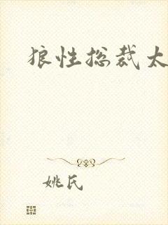 狼性总裁太凶猛