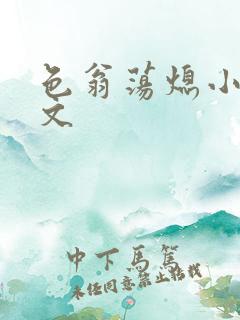 色翁荡熄小说全文