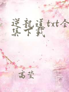 逆龙道txt全集下载