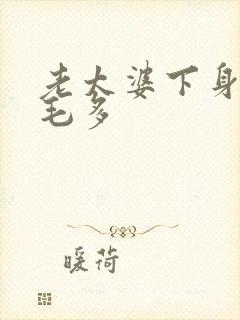 老太婆下身浓浓毛多