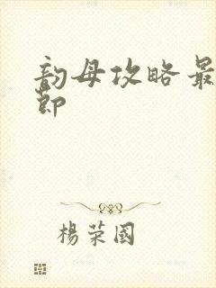 韵母攻略最新章节