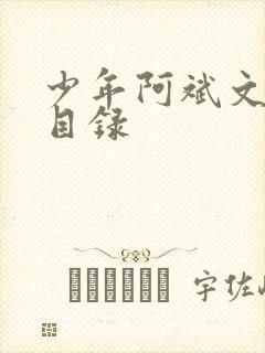 少年阿斌文说读目录