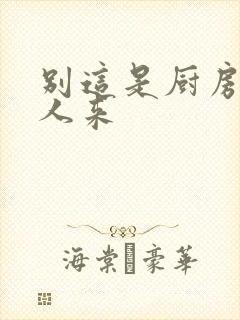 别这是厨房会有人来