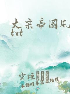大宋帝国风云录txt