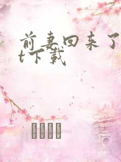 前妻回来了txt下载