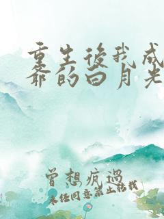 重生后我成了王爷的白月光