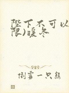 陛下不可以!(限)暖冬