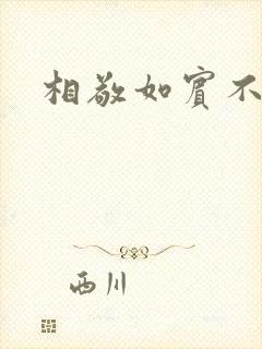 相敬如宾不相睹