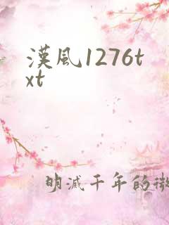 汉风1276txt