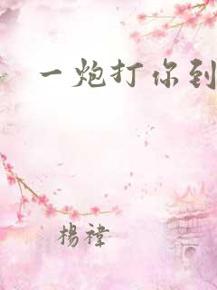 一炮打你到天亮